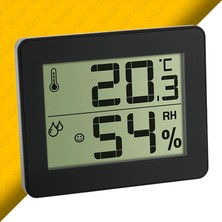 Sevgift TFA 30.5027.01 Sıcaklık ve Nem Ölçer | Dijital Termo Higrometre, LCD Ekranlı