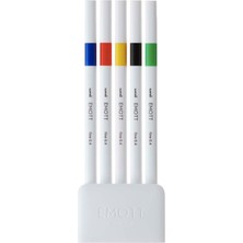 Uni Emott 0.4 mm Fine Akrilik Uçlu Kalem 5li Klasik Tonları