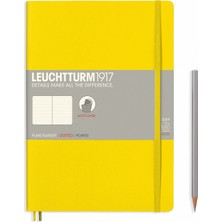 Leuchtturm1917 Composition Notebook, B5, Yumuşak Kapak, 123 Sayfa Not Defteri, Noktalı, Lemon 355289