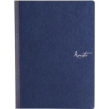 Karatis Tomoe River Kağıdından 19*26 cm Dolma Kalem Uyumlu Defter Midnight Blue