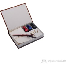 Steelpen Calligraphy Kuş Tüyü Ahşap Kaligrafi Kalem Set CS1528