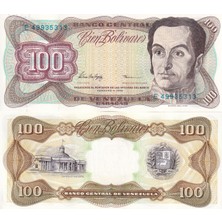 Venezuela 1998 Yılı 100 Bolivares Çil (Unc) Yabancı Kağıt Koleksiyon Para