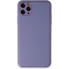 Tncline CPT83 iPhone 11 Pro Max Kılıf Coco Deri Silikon Kapak - Açık Lila