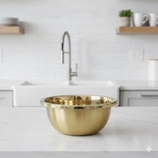 NarOva Home 20 cm Gold Salata Kasesi