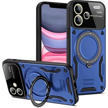 Tncline CPT83 Xiaomi Redmi Note 13 Pro Plus Joy Lens Standlı Kapak - Lacivert