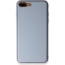 Tncline CPT83 iPhone 7 Plus Kılıf Coco Deri Silikon Kapak - Açık Mavi