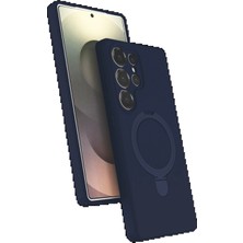 Tncline CPT83 Samsung Galaxy S23 Ultra Regal Magsafe Standlı Kapak - Lacivert