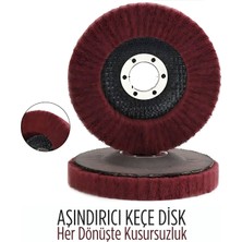 Transformacion 11 cm Endüstriyel Aşındırıcı Keçe Disk – 22 mm Iç Çaplı Zımpara Fırçası 722478