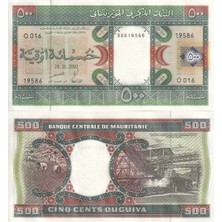Moritanya 2002 Yılı 500 Ouguıya Yabancı Kağıt Para Çil ( Unc ) Koleksiyon Para