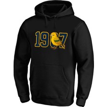 Efendioğlu Design Kapüşonlu Nakış Baskılı 19KUŞ7 Baskılı Pamuklu 3 Iplik Şardonlu Sweatshirt