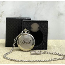Zenvia Özel Kutulu Dad (Baba) Gümüş Köstekli Saat ALK4673