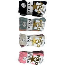 Gawzera Xgripolo 6'lı Ters Havlu Renkli Soket Çorap