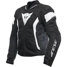 Dainese Avro 5 Black White Tekstil Mont Beden 50 Yüksek Konforlu Mikrofiber ve S1 Kumaş
