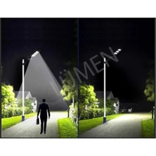 CATA CT-4641 250W Solar Sokak Lambası Kumandalı 6400K Beyaz Işık IP65 Güneş Enerjili Dış Mekan Armatürü