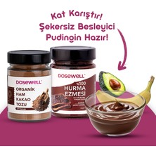 Dosewell %100 Doğal Hurma Ezmesi 600 gr ve Organik Sertifikalı Ham Kakao Tozu 140 gr 2'li Paket