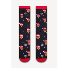 Neşeli Çoraplar Mini Noel Kurabiyeler Havlu Çorap