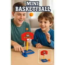 Çocuklar Için Mini Masaüstü Basketbol Oyunu Fırlatma Butonlu Eğlenceli Basket Seti + 2 Top