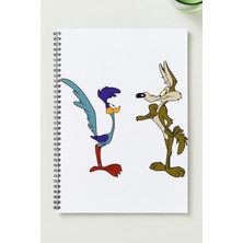 Black-One Road Runner A5 Metal Spiralli Çizgisiz  kalın bristol Kapak ÖZEL TASARIM TEMALI A5 DEFTER