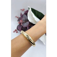 The Secret Desire Parlak Oval Gold Bilezik  Şıklığın En Temiz Hali