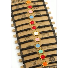 Marsilyan Yonca Makrome Örgülü Bileklik