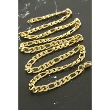 Marsilyan Oval Zincir Çelik Kolye 55 cm