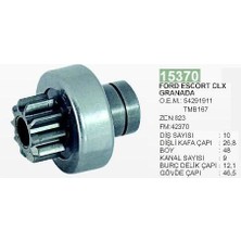 Universal Marş Dişlisi 10 Diş Ford Escord Clx / Granada Fıesta Lucas Tipi  Ds=10 Dkç=26,8 Boy=48 Ks=9 Bdç=12,1 Gç=46,5