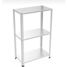 Rafking 3 Katlı Galvaniz Çelik Raf 43x93x200 cm - Depo, Arşiv, Kiler, Dosya, Market Rafı