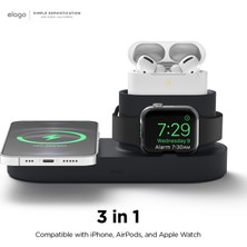 Elago Ms Şarj Istasyonu – Magsafe Uyumlu Iphone, Airpods ve Apple Watch Standı Siyah