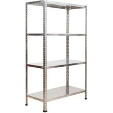 Rafking 4 Katlı Galvaniz Çelik Raf - Depo, Arşiv, Kiler, Dosya, Market Rafı