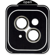 Marsilyan Apple iPhone 13 Pvd Metal Kamera Lens - Natural Grey