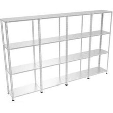 Rafistan Galvaniz Çelik Raf 43x300x200 cm - Depo, Arşiv, Kiler, Dosya, Market Rafı