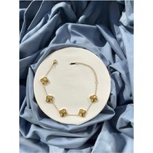 Stainles Steel Yonca Bileklik