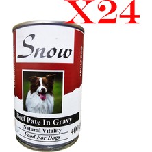 Snow Yetişkin Köpek Bitfekli Pate Konserve 24 x 400 gr