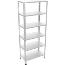 Rafistan Galvaniz Çelik Raf 31x93x200 cm - Depo, Arşiv, Kiler, Dosya, Market Rafı