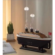 Zenvia Titanic Gemi Hava Nemlendirici Işıklı Fonksiyonlu Buhar Makinesi Kumandalı