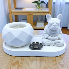 Sharp & Art Yoga Yapan Kedi ve Köpek Figürlü Dekoratif Tütsü Setleri