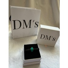DMs Silver Mat Yeşil Murano Gümüş Charm'ı