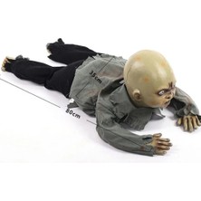 Tp Bfs  Sesli Işıklı ve Sensörlü Yerde Emekleyen Hareketli Bebek Hayalet Zombi Dekor 30X85 cm