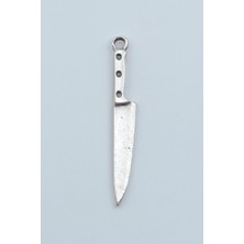 Alooya Bıçak - Gastronomi Gümüş Kaplama Kolye Ucu