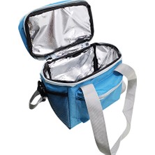 Leva House Lüks Katlı Cepli Termos Çanta 16L Mavi (3 Adet)