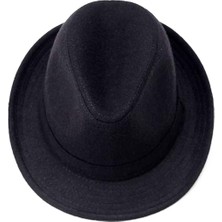 NW NessiWorld Çocuk Boy Siyah Kumaş Fötr Şapka Gösteri Şapkası Michael Jackson Şapkası 54 No Nessiworld