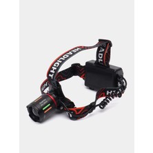Zenvia PS-2910 Şarjlı Profesyonel Zoomlu Kamp Avcı Balıkçı Kafa Lambası Feneri