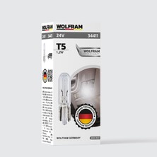  wolfram 24 volt t5 1,2 wat küçük dipsiz ( 10 adet )