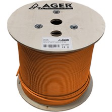 Ager AC-600-5-OR 500MT U/utp Cat6 LS0H - Helojen Free Turuncu 250MHZ 23AWG %100 Bakır