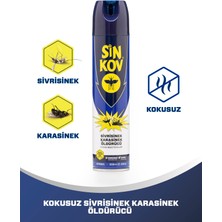 Sinkov Kokusuz Sivrisinek Karasinek Öldürücü Aerosol Sprey 300ML - Kokusuz Mücadele