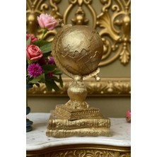 Ay Hediyelik Kitaplı Dünya Atlası Biblo - Dekoratif Polyester 13X26 cm