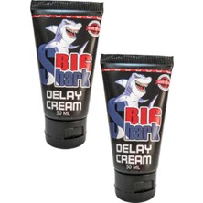 Big Shark Del.ay Erkekler Için Yeni Formülü Geci.ktirici Krem 50 ml x 2 Adet