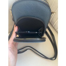 Kadın Üç Bölmeli Telefon Çantası