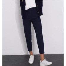 Studio Fashion 1988 Kadın Karol Premium Önü Flatolu Biyeli Yüksek Bel Zr Model Kumaş Boru Paça Havuç Pantolon