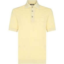 Dolce & Gabbana Dolce&gabbana Sarı Polo Yaka Logo Detaylı T-Shirt
